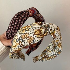 Two pack Anthropologie printed headbands